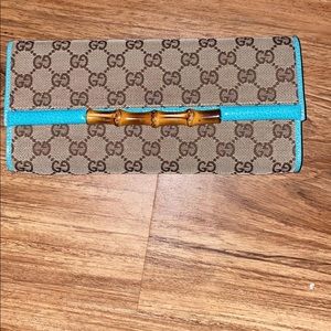 Gucci bamboo clutch